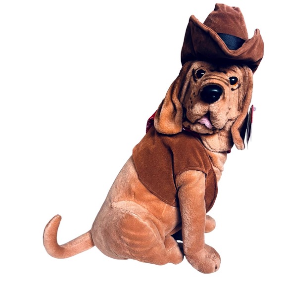 Fiesta Other - Fiesta Cowboy Hound Dog Plush Western Hat Vest Red Bandana Stuffed Animal